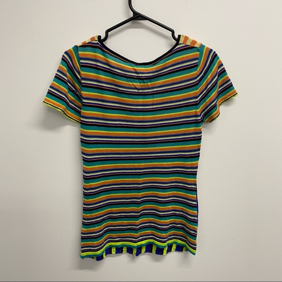 VINTAGE ZIP UP COLOURFUL T-SHIRT - Picture 7 of 7